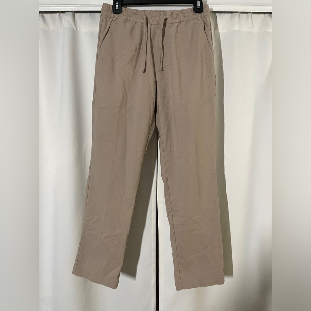 Khaki Lounge Pull On Pants